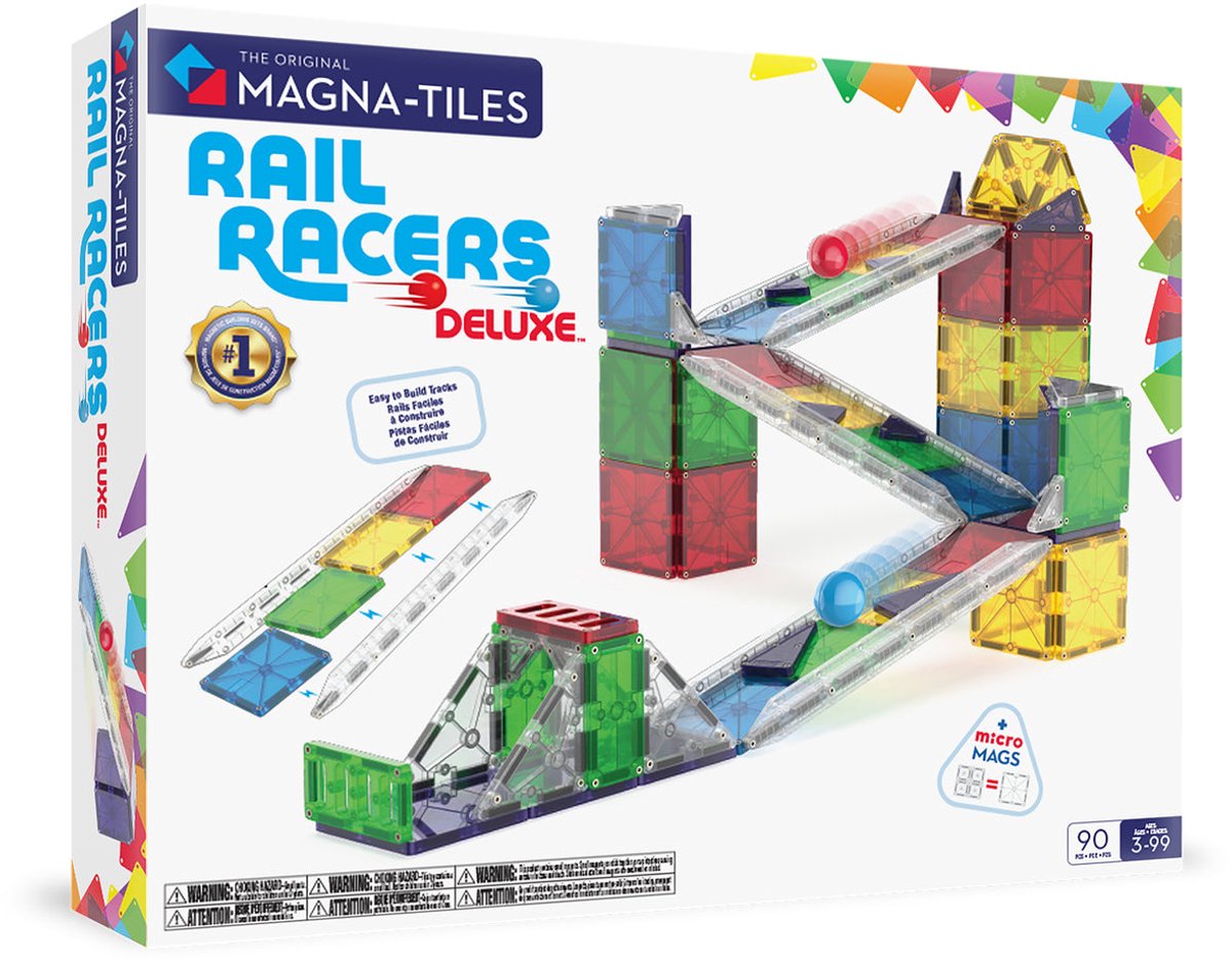 Magna-Tiles | Rail Racers Deluxe 90 Stuks Set